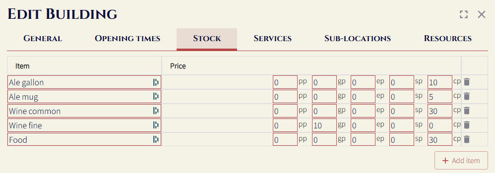 building stock